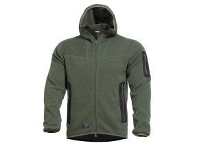 Mikina FLEECE s kapucí FALCON PRO POLARTEC® ZELENÁ (velikost 3XL)