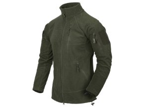 Mikina funkční fleece ALPHA TACTICAL ZELENÁ (velikost 3XL)