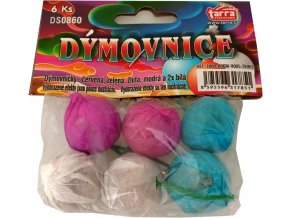 Pyrotechnika Dýmovničky Color Ball 6ks