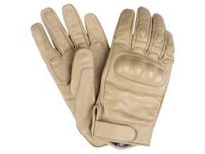 Rukavice TACTICAL kožené COYOTE (velikost L)