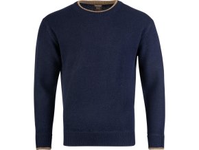 Svetr ASHCOMBE jehněčí vlna MODRÝ (velikost 3XL)