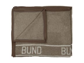 Deka vlněná BUND 220x130 hnědozelená