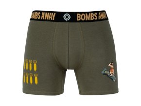 Trenýrky Boxer BOMBS AWAY ZELENÉ (velikost L)