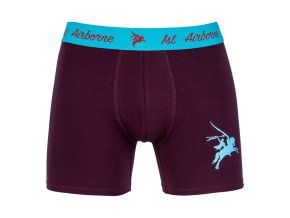 Trenýrky Boxer 1st AIRBORNE PEGASUS VÍNOVÉ (velikost L)