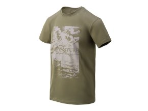 Triko ADVENTURE IS OUT THERE OLIVE GREEN (velikost 3XL)