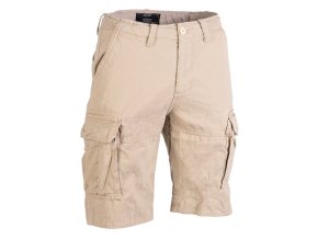 Kraťasy VINTAGE bavlněné předeprané KHAKI (velikost 3XL)