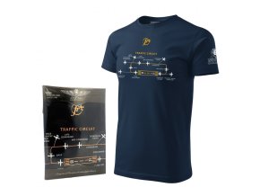 Triko s letištním okruhem CIRCUIT MODRÉ (velikost 3XL)