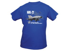 Triko EXC MIG-21 MODRÉ (velikost L)