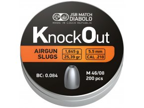 Diabolo JSB KnockOut Slugs .218 200ks cal.5,5mm