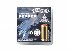 Plynové náboje PV-S 9mm pištoľ 10ks Supra Pepper Walther