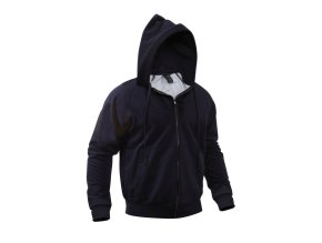 Mikina s kapucí THERMAL na zip NÁMOŘNICKÁ MODRÁ (velikost 3XL)