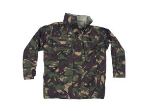 Bunda britská GORETEX DPM s kapucí v límci použitá (velikost 170/096)
