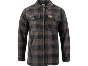 Košile TUNDRA zateplená HNĚDÁ (velikost 3XL)