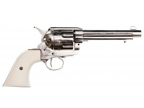 Replika revolver Colt Peacemaker 5,5", chrom, Ivory, USA 1873