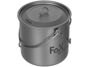 Hrnec FOX s pokličkou vysoký 1,1 l TITANOVÝ