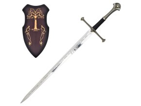 Meč Lord of the Rings, Andúril, Narsil, Aragorn, plaketa