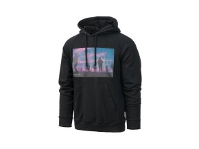 Mikina klokanka SUNSET ČERNÁ (velikost 3XL)