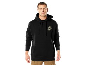 Mikina USMC DOGS OF WAR s kapucí ČERNÁ (velikost 3XL)