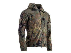 Mikina zip s kapucí fleece DELTA FLECKTARN (velikost 3XL)