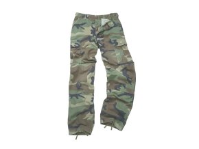 Kalhoty US BDU polní WOODLAND orig. rip-stop použité (velikost S-S)