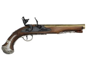 Replika pistole křesadlová, gen. G. Washington, Anglie 18.stol.