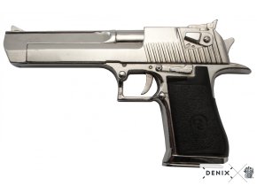 Replika pistole Desert Eagle, chrom, USA, Izrael 1982