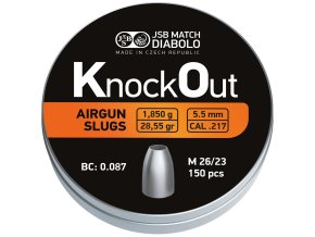 Diabolo JSB KnockOut Slugs .217 150ks cal.5,5mm