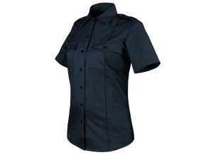 Košile dámská CLASS UNIFORM krátký rukáv TMAVĚ MODRÁ (velikost L)