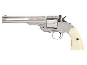 Vzduchový revolver ASG Schofield 6" silver