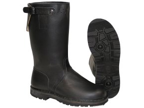 Boty BW vysoké půlitry kožené orig. ČERNÉ (velikost 240)