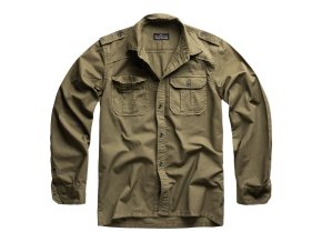 Košile M65 BASIC s dlouhým rukávem ZELENÁ (velikost L)