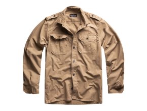 Košile M65 BASIC s dlouhým rukávem KHAKI (velikost L)