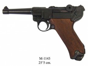Replika Pištoľ Parabellum Luger P08 drevo