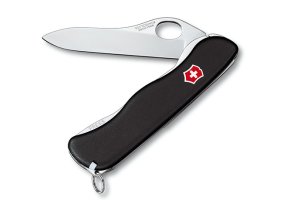Nůž kapesní SENTINEL s klipem rovné ostří 111mm ČERNÝ