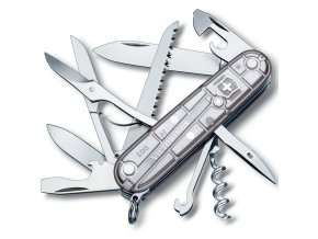 Nůž kapesní HUNTSMAN 91mm STŘÍBRNÝ transparentní