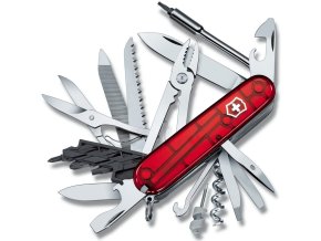 Nůž kapesní CYBERTOOL 41 91mm ČERVENÝ transparentní