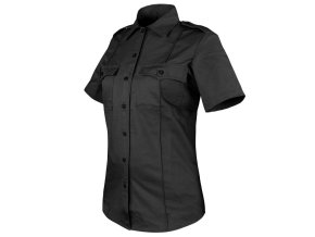 Košile dámská CLASS UNIFORM krátký rukáv ČERNÁ