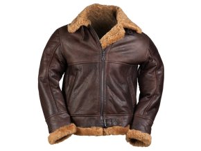 Bunda kožená US B46 SHEEPSKIN HNĚDÁ