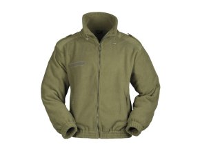 Bunda FLEECE francouzský typ ZELENÁ