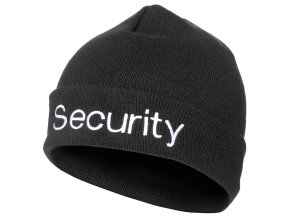 Čepice SECURITY pletená Acryl ČERNÁ