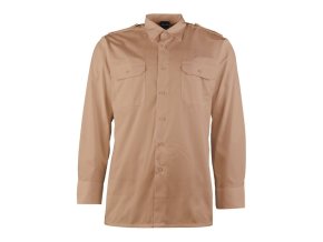 Košile SERVIS dlouhý rukáv na knoflíky KHAKI