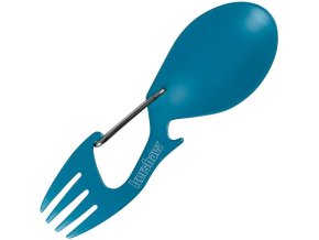 Příbor RATION s otvírákem a karabinou MODRÝ