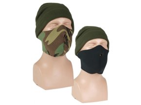 Maska obličejová (polomaska) NEOPREN 3mm ČERNÁ-WOODLAND