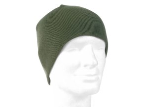 Čepice BEANIE pletená POLYACRYL ZELENÁ