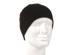 Čepice BEANIE pletená POLYACRYL ČERNÁ