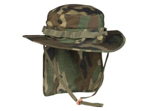 Klobouk JUNGLE s límcem rip-stop WOODLAND