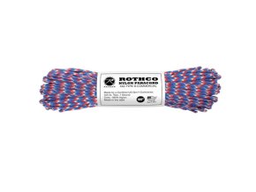 Šňůra PARACORD nylon 550LB ø 4 mm / 30 m MODRO-ČERVENO-BÍLÁ