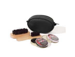 Čištění na obuv v kapsičce se zipem ČERNÉ