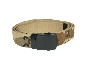 Opasek US kalhotový s černou sponou 6-COL DESERT dl.130cm