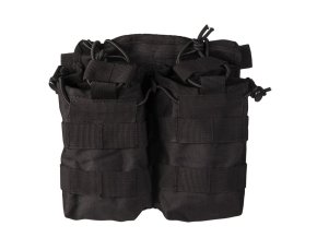 Sumka na zásobník otevřená dvojitá M4/M16 ČERNÁ